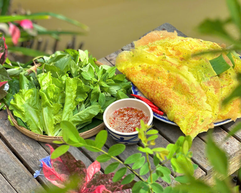 Bánh Xèo in the Mekong Delta – A Rustic Taste of Childhood